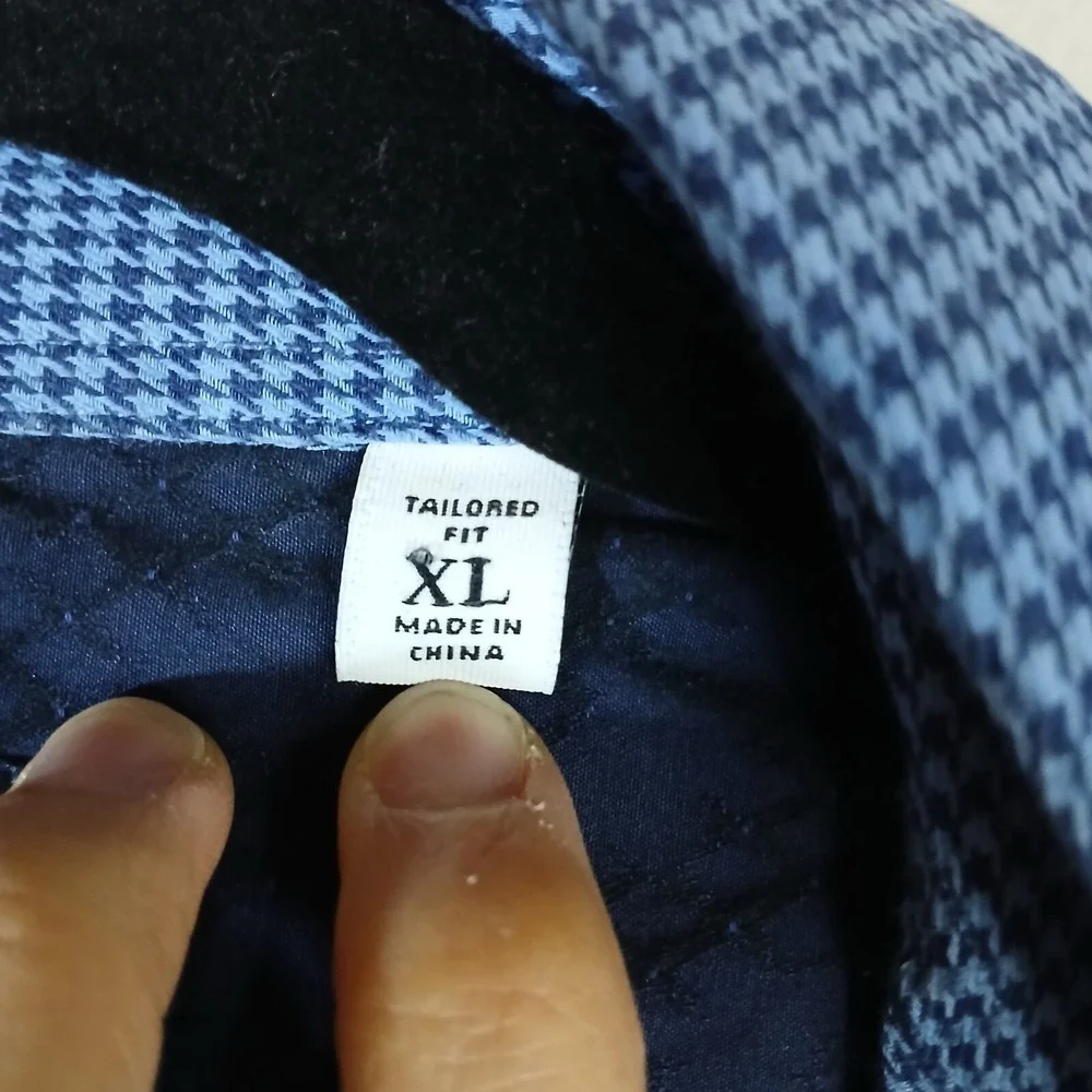 Robert Graham Shirt Mens XL Blue Modern American Tailored Fit‎ Flip Cuff AB50 - Picture 4 of 12
